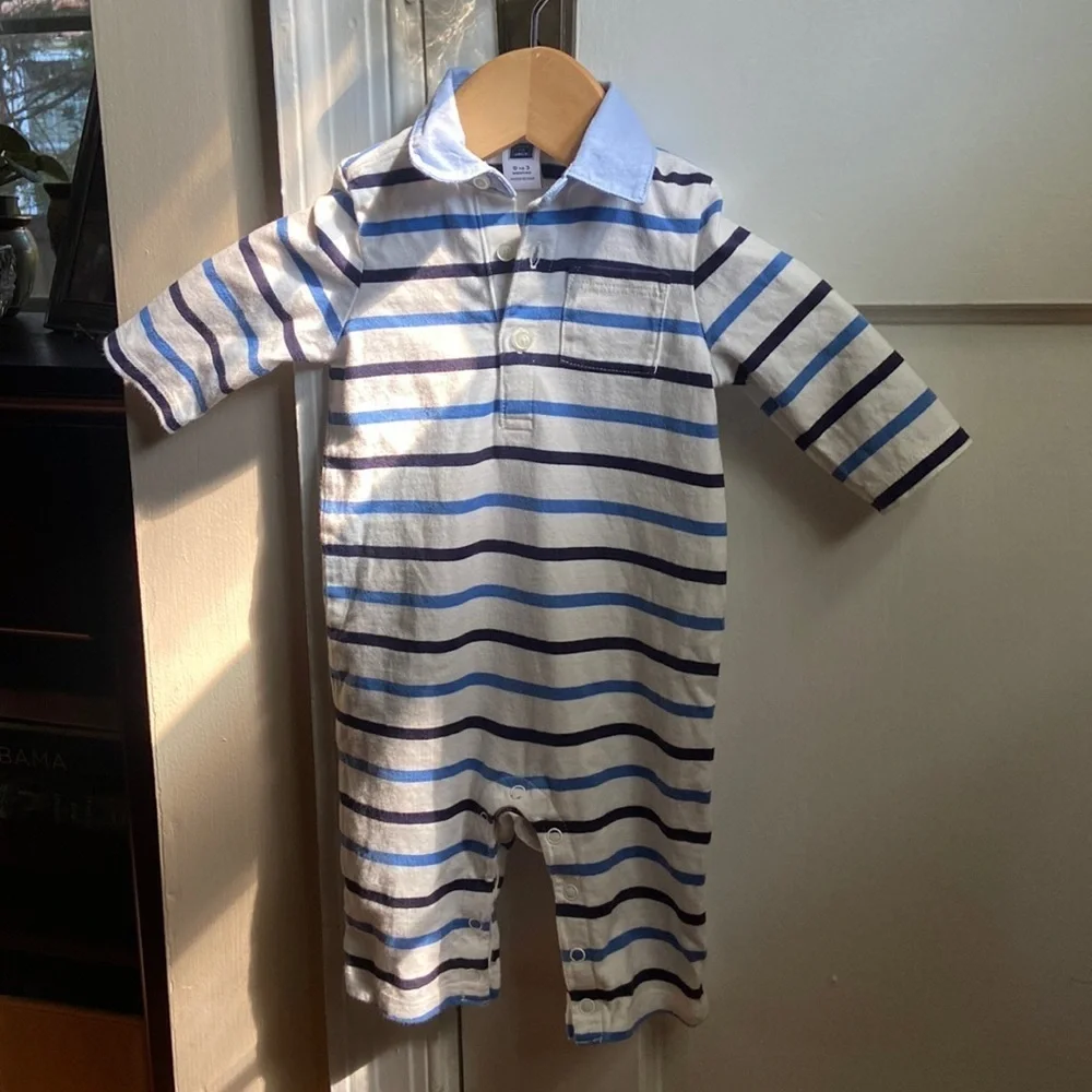 Janie and Jack Newborn Cotton Romper